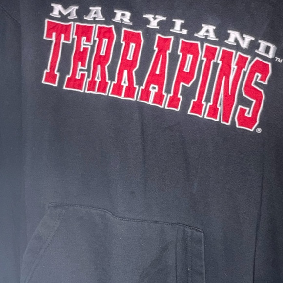 Stadium Athletics Maryland Terrapins Black and Red Hoodie - Picture 3 of 3